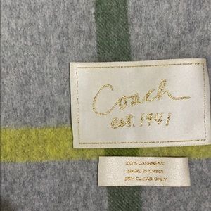 Women’s coach cashmere scarf